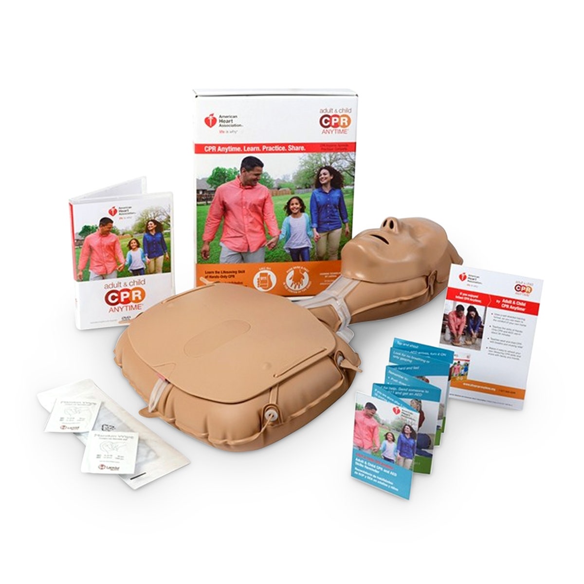 NE40366-Laerdal® Adult & Child CPR Anytime Kit with Mini Anne Global