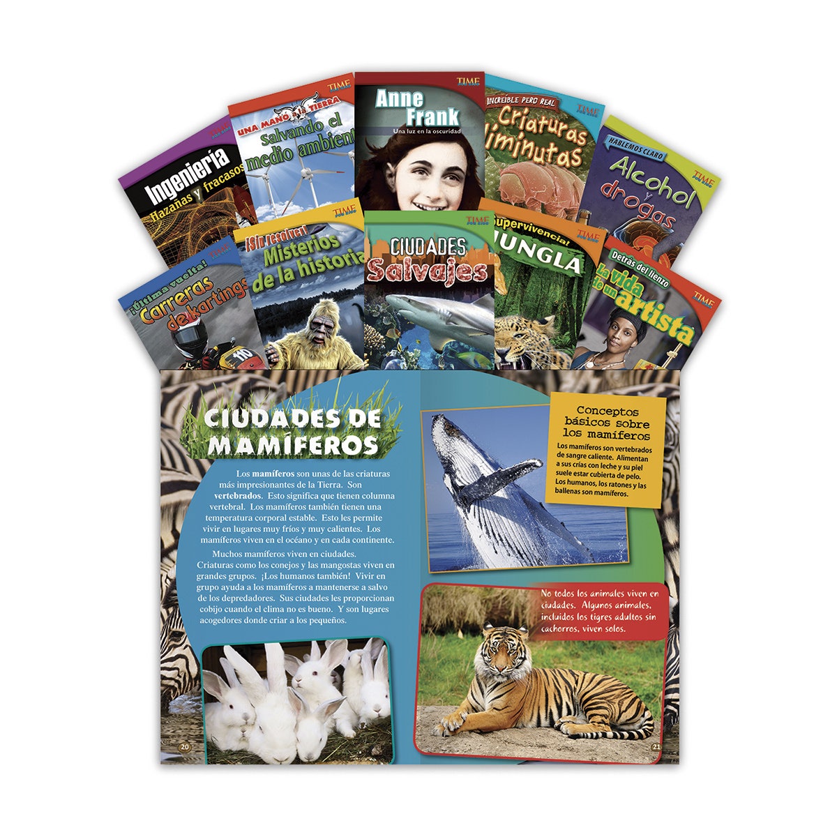 1507498-TIME for Kids® Nonfiction Readers Spanish Set 3, Grade 4
