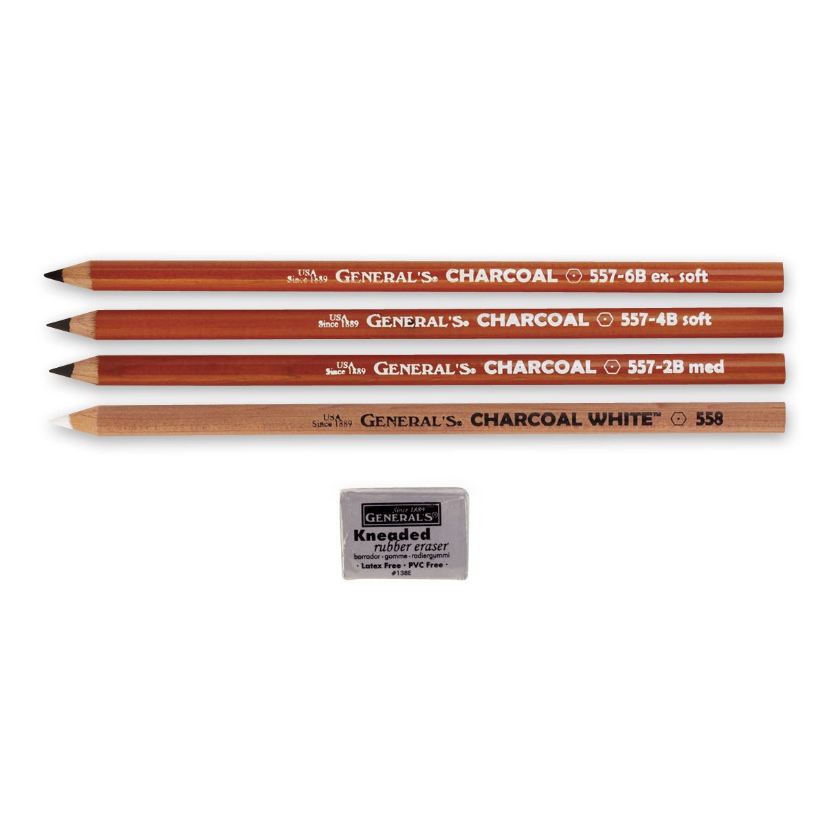 2100433-General’s® Charcoal Pencil Set