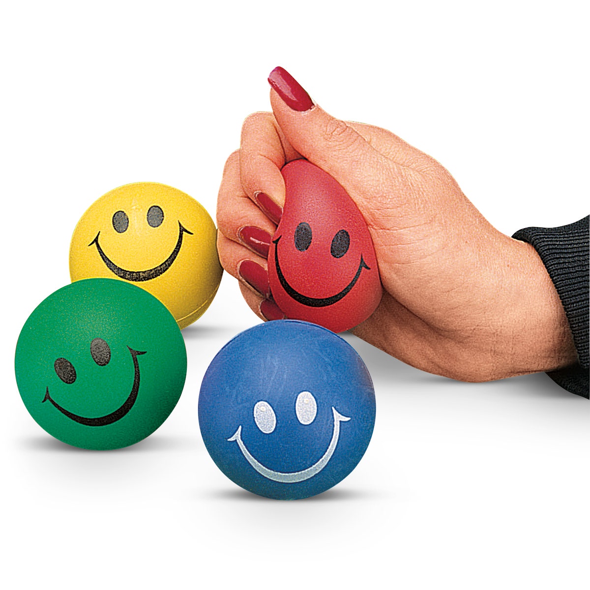 NE40375-Smiley Face Foam Stress Balls