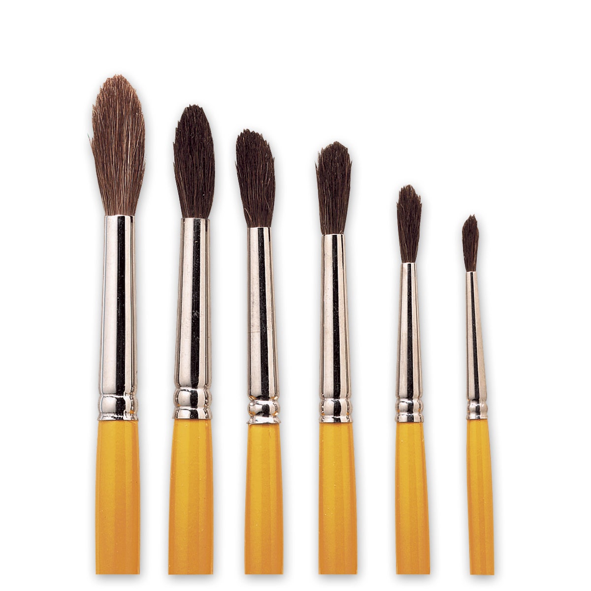 3100369-Nasco Elementary Watercolor Brushes - Set of 6