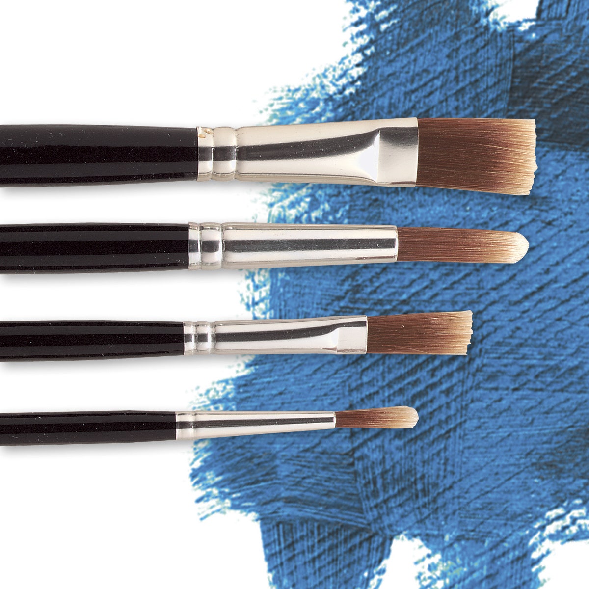 3100372-Nasco Acrylic Paint Brushes - Set of 4