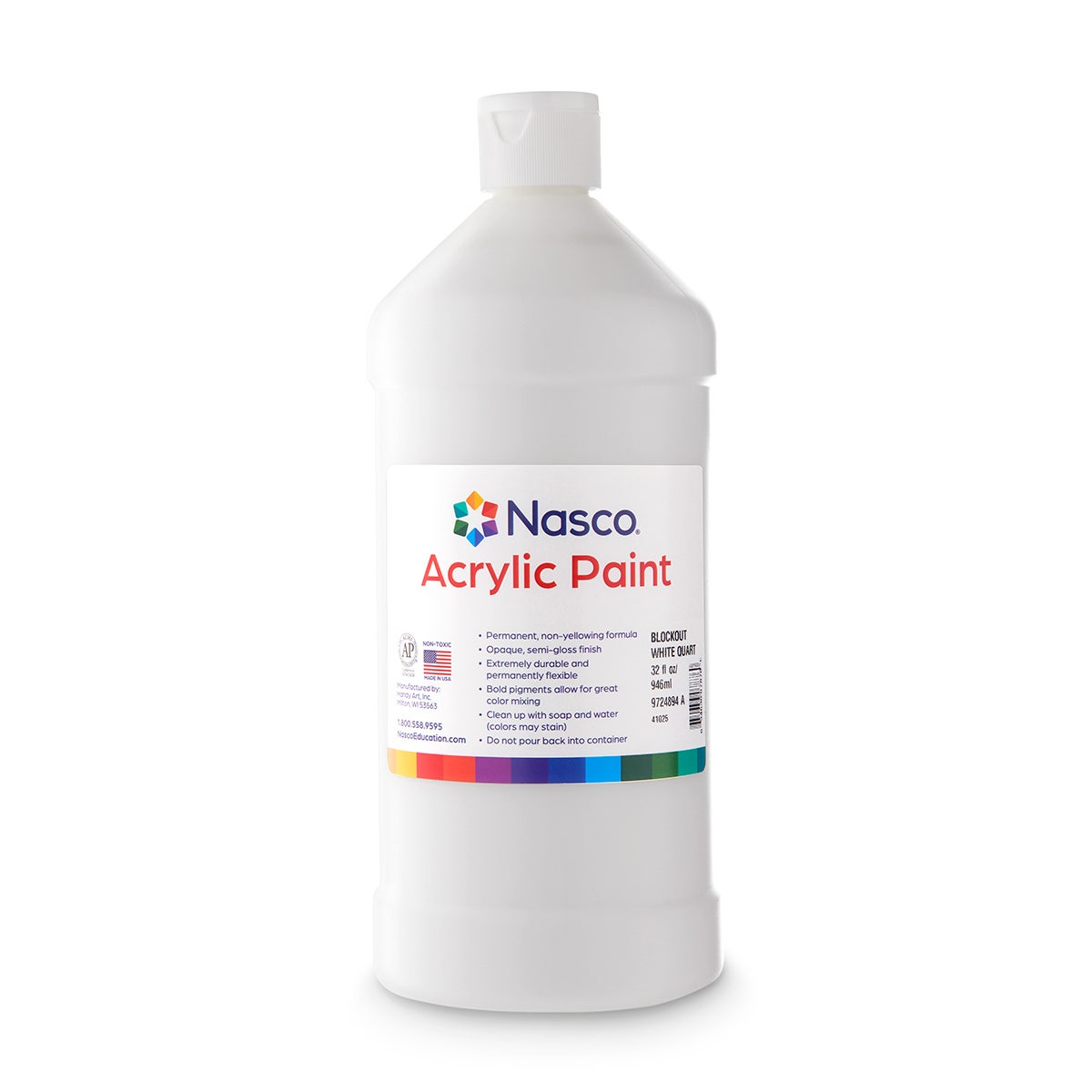 X00009724894-A-Nasco Acrylic Paint - Quart