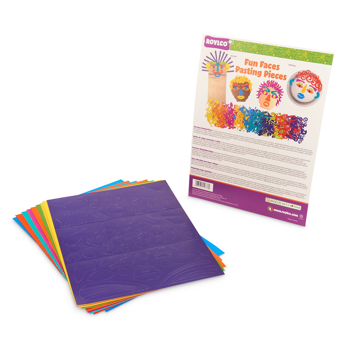 NE20259-Roylco® Fun Faces Pasting Pieces