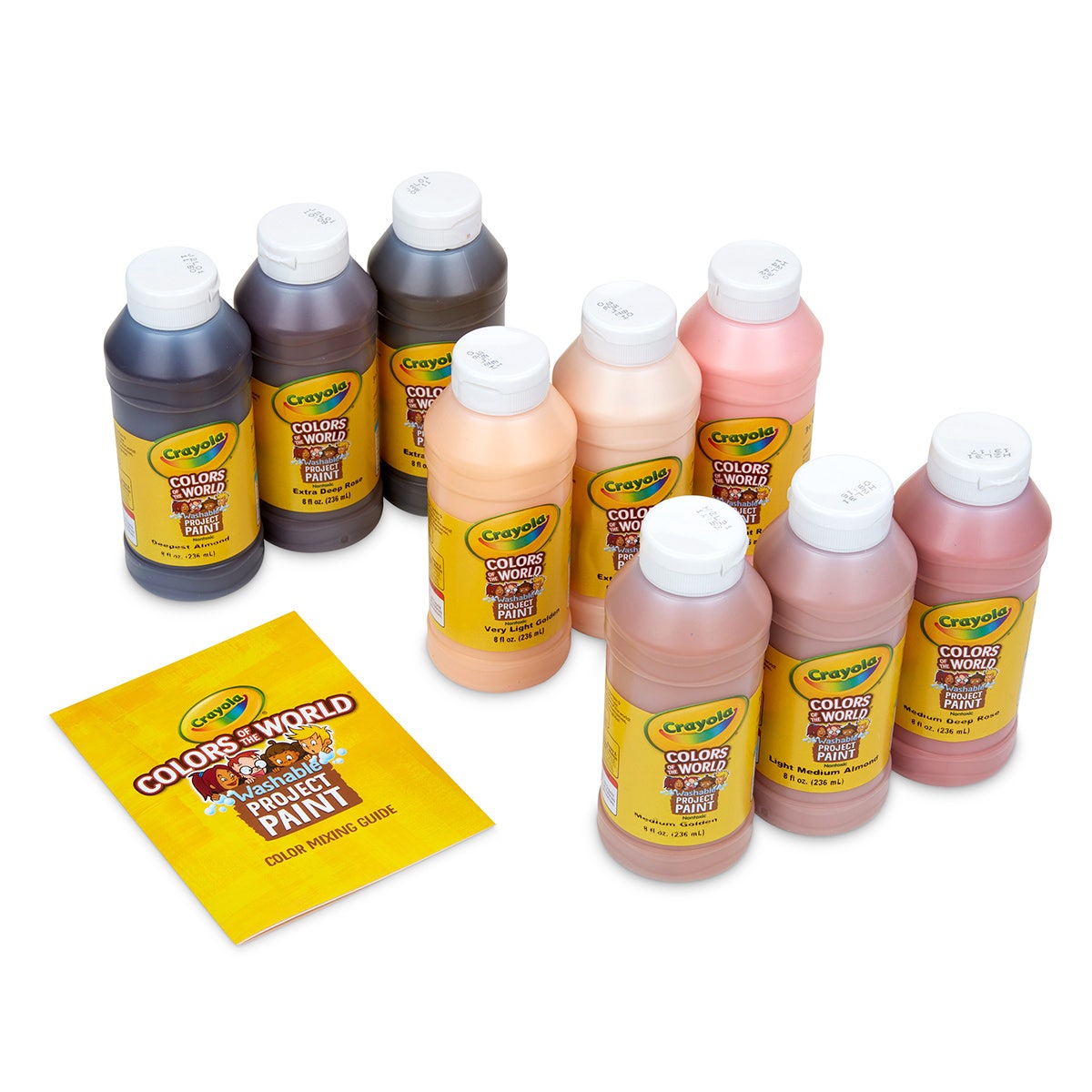 NE20240-Crayola® Colors of the World Washable Paint  Set of 9