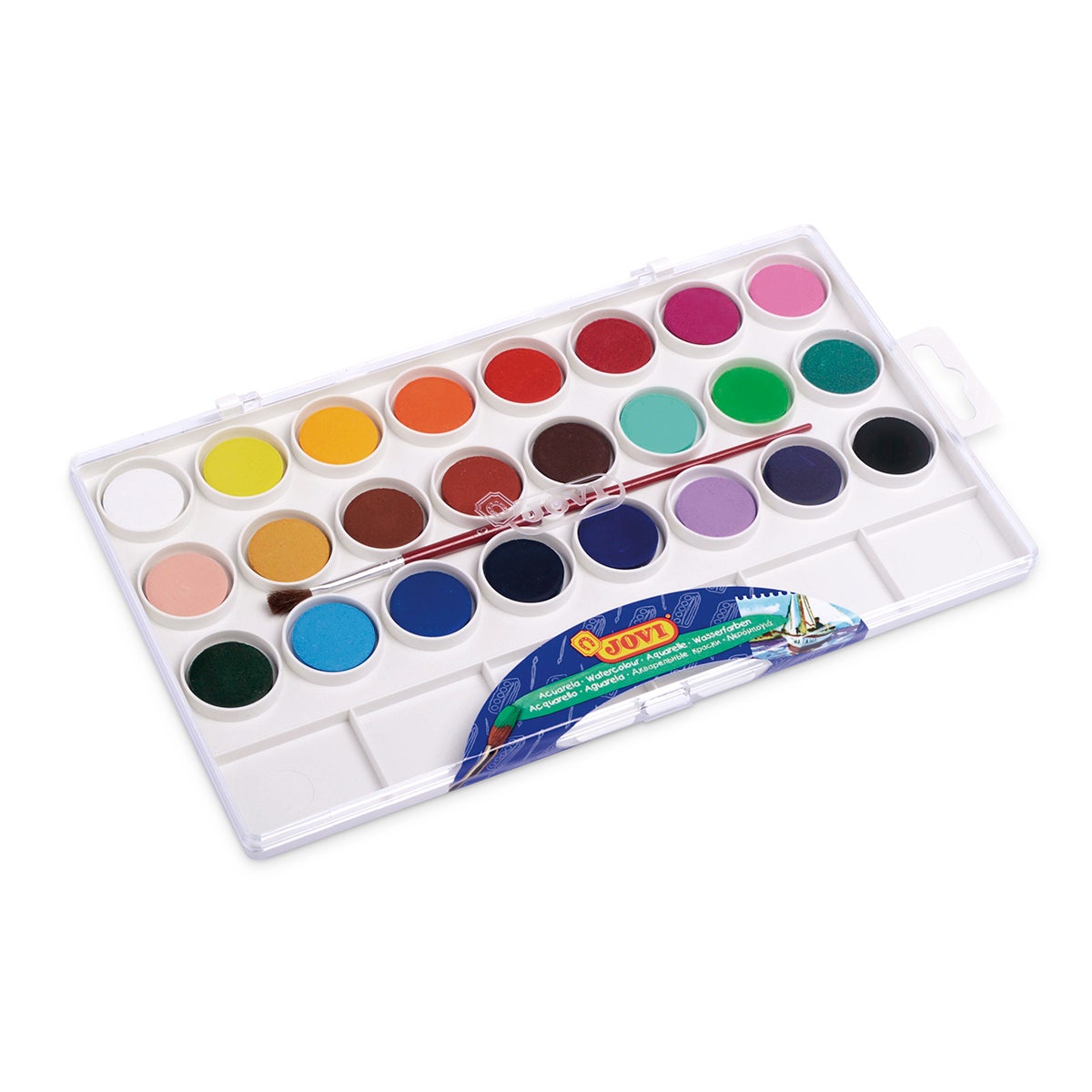 9741078-Jovi® Watercolors with Brush - Set of 24