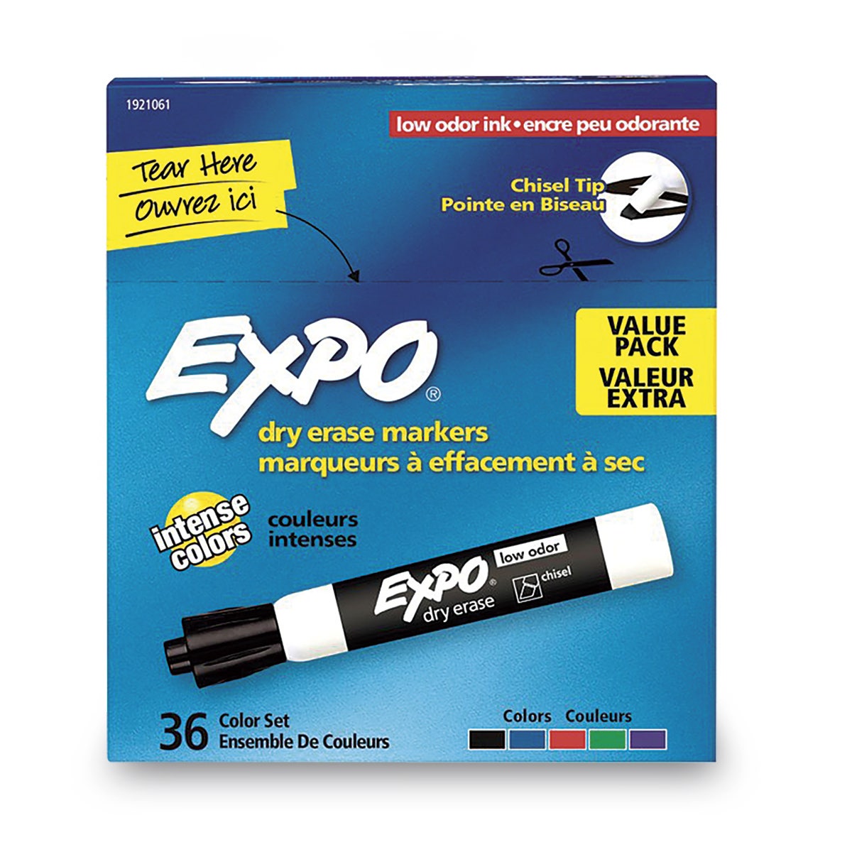 X00009736772-EXPO® Low-Odor Dry-Erase Markers - Chisel Tip