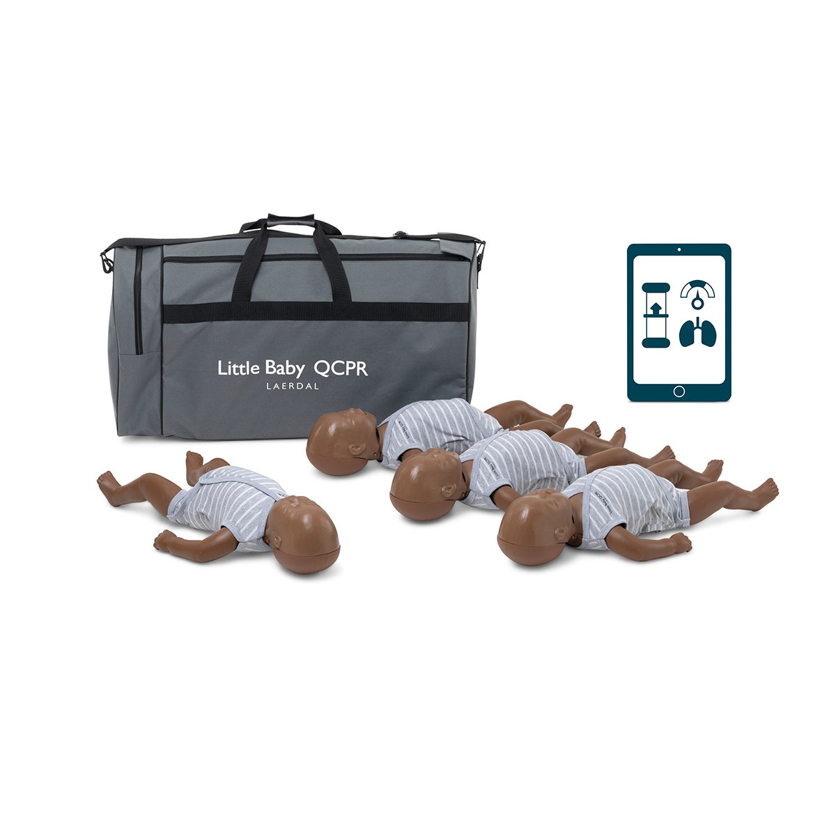 LG02258-Laerdal® Little Baby QCPR 4-Pack  Dark