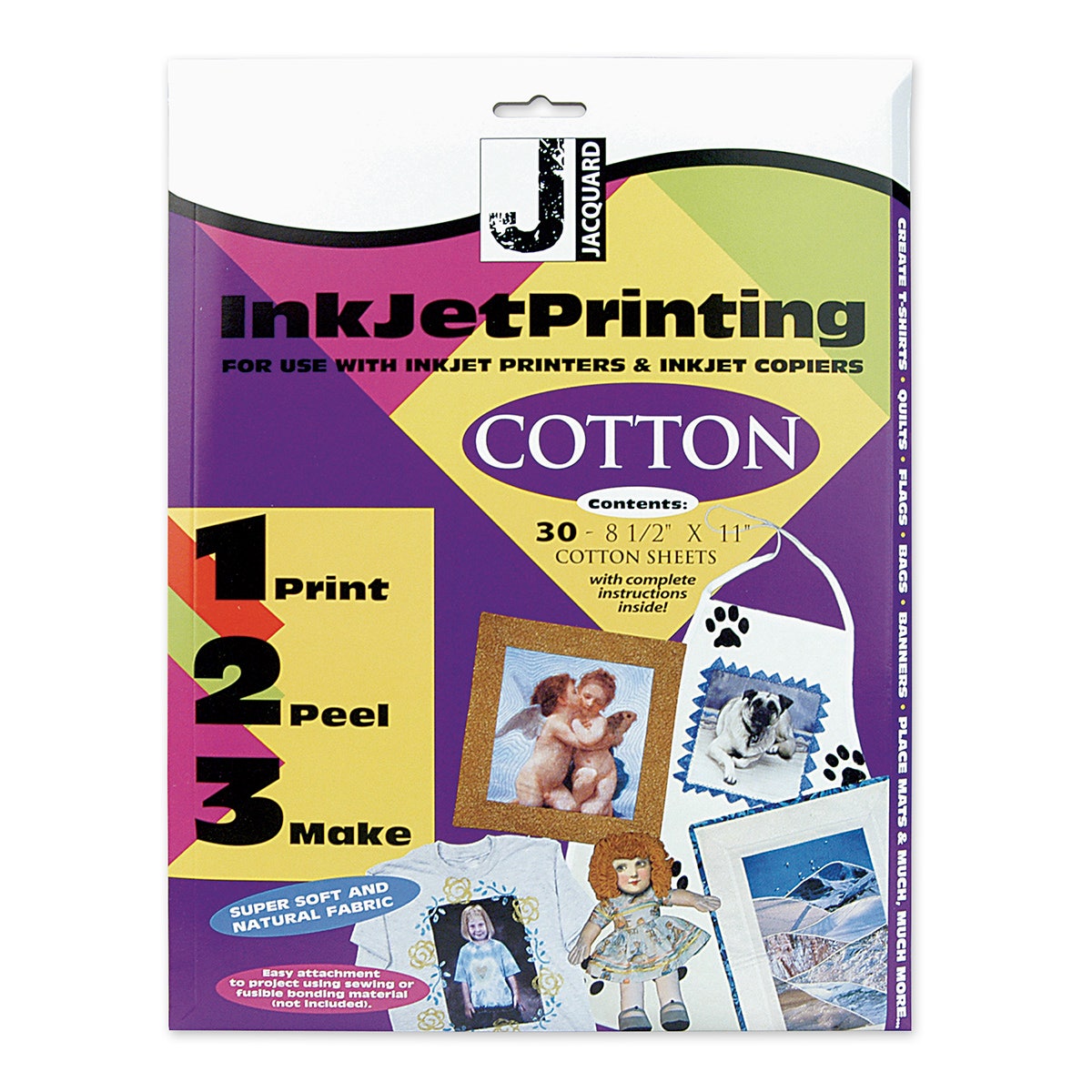 NE40303-Cotton Inkjet Fabric Sheets  30 Pack
