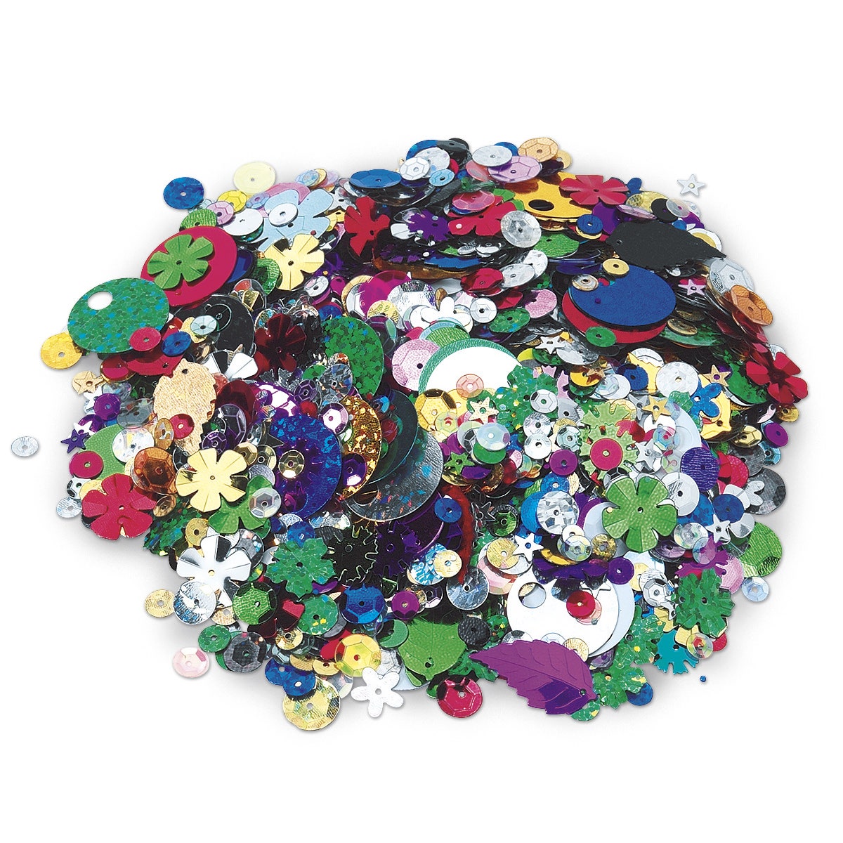 8500108-Mixed Spangles and Sequins Assortment - 1-lb. Bag