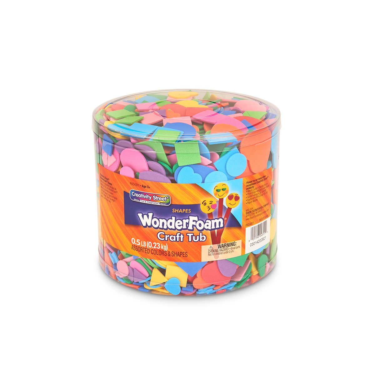 9729211-Pacon® WonderFoam® Geometric Foam Shapes - 8-oz. Tub