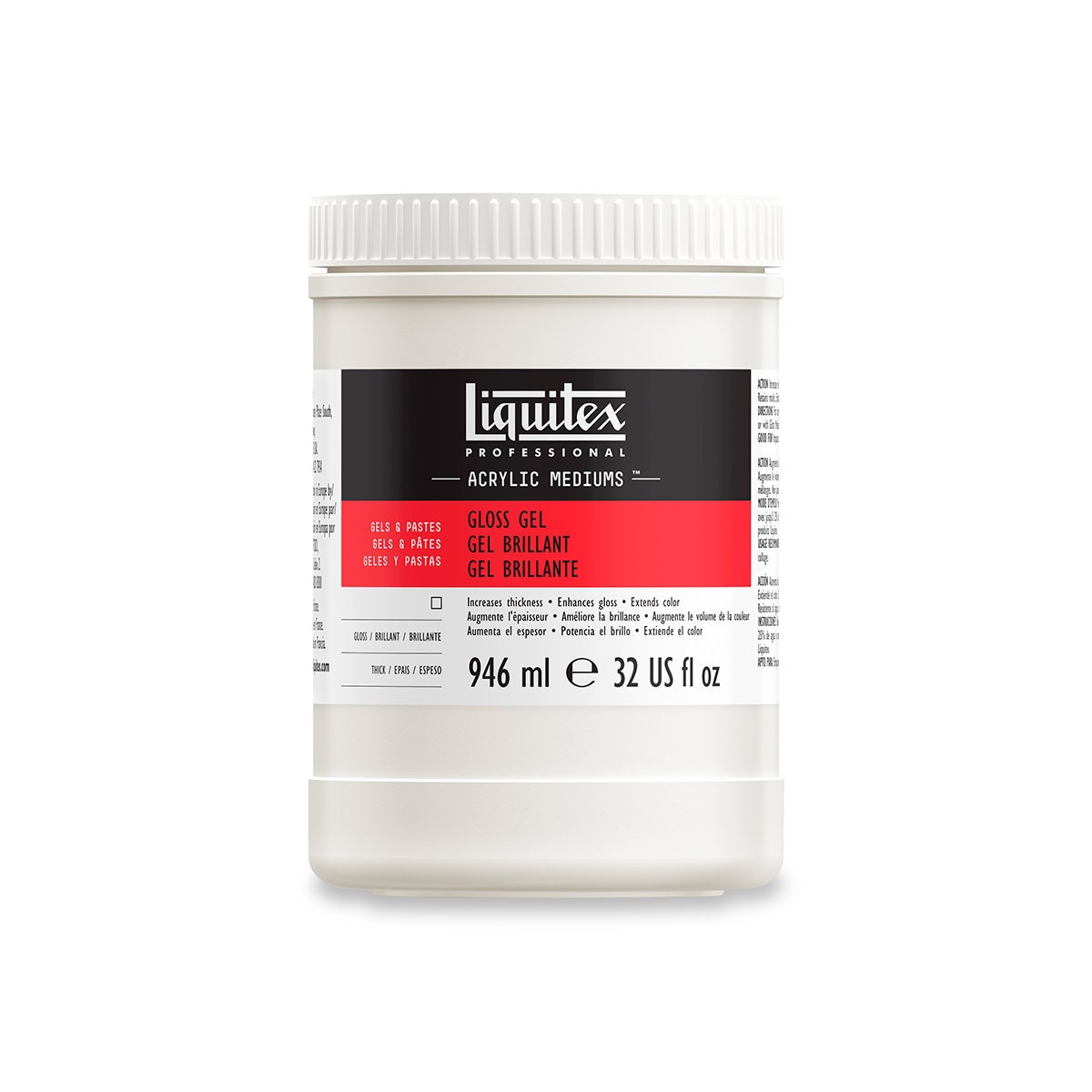 9702938-Liquitex® Gloss Gel Medium - Quart