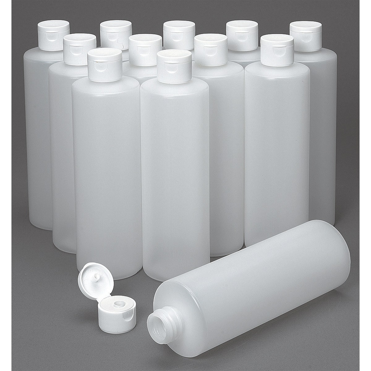 9703668-Flip-Top Pint Squeeze Bottle - Pkg. of 12