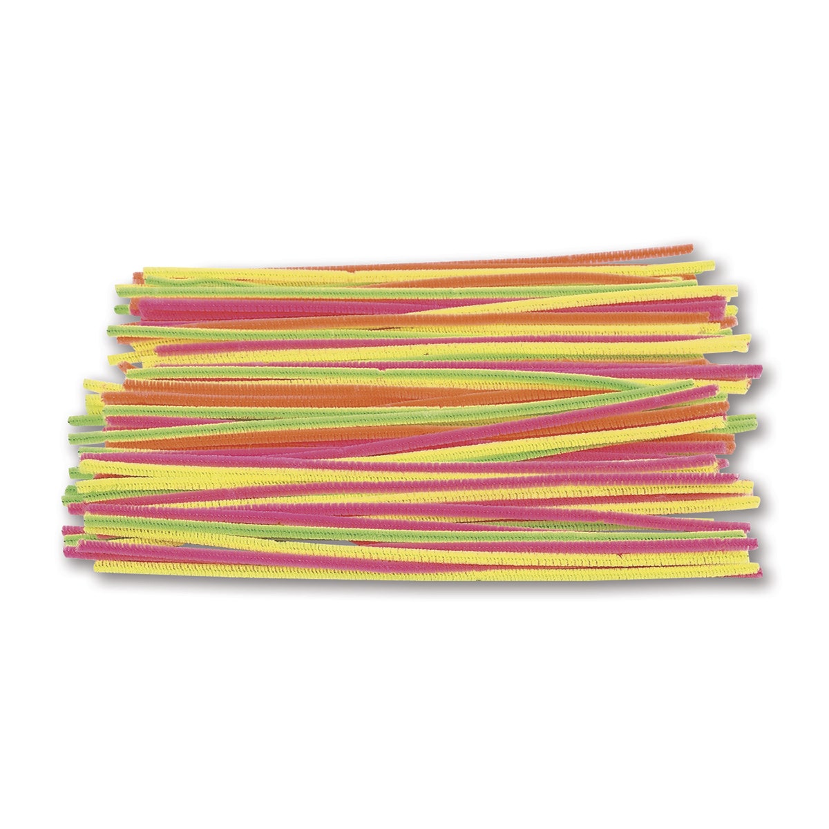 9706845-Jumbo Hot Colors Chenille Stems - Pkg. of 100 - 12 in. Long