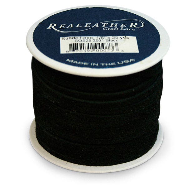 X00009707266-Realeather® Suede Leather Lace - 25-yd. Spool