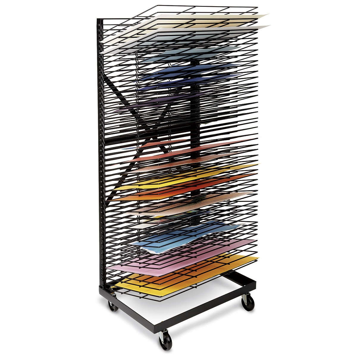 9708416-Jumbo Wall Hugger 50-Shelf Drying Rack