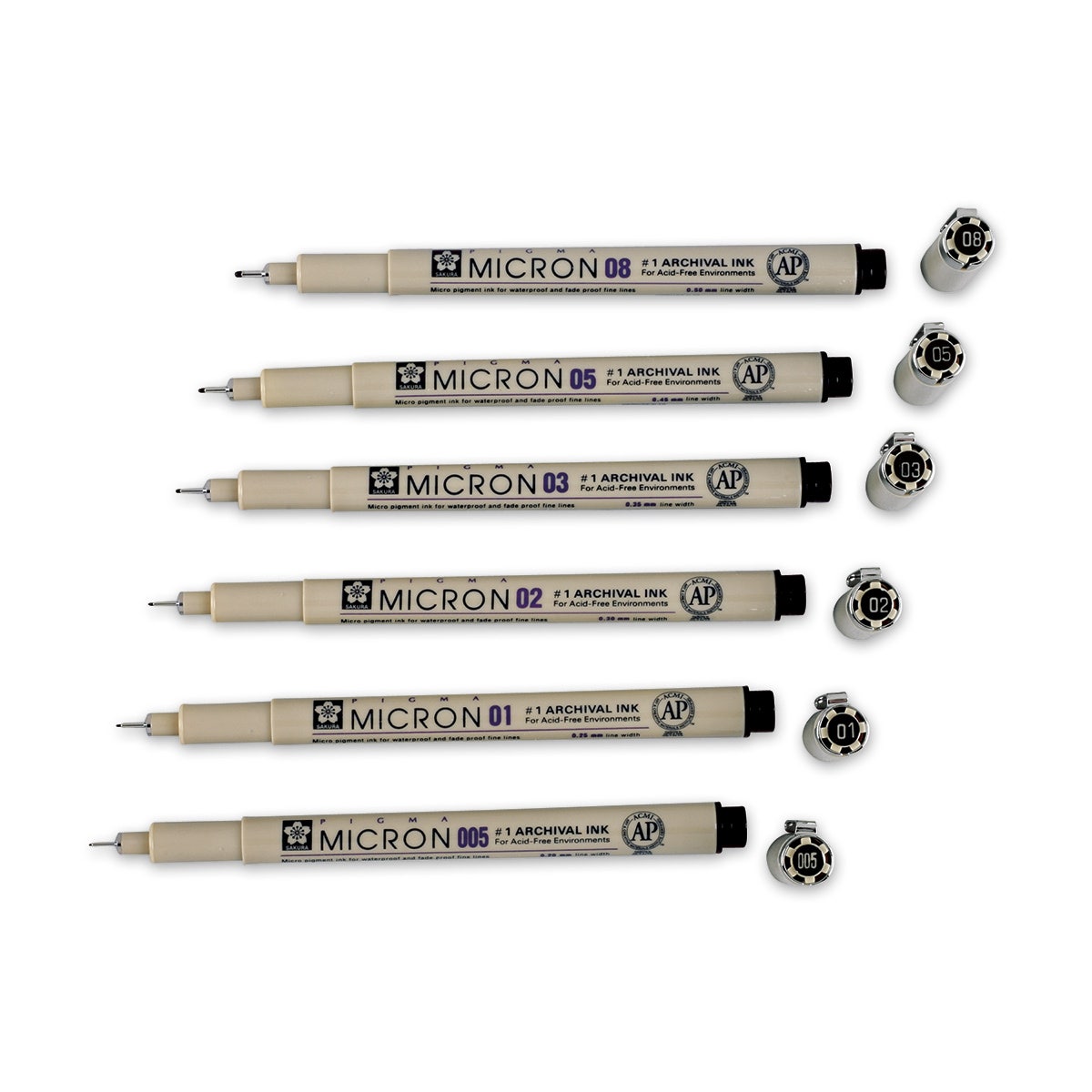 X00009708600-Sakura Pigma Micron Permanent Pens
