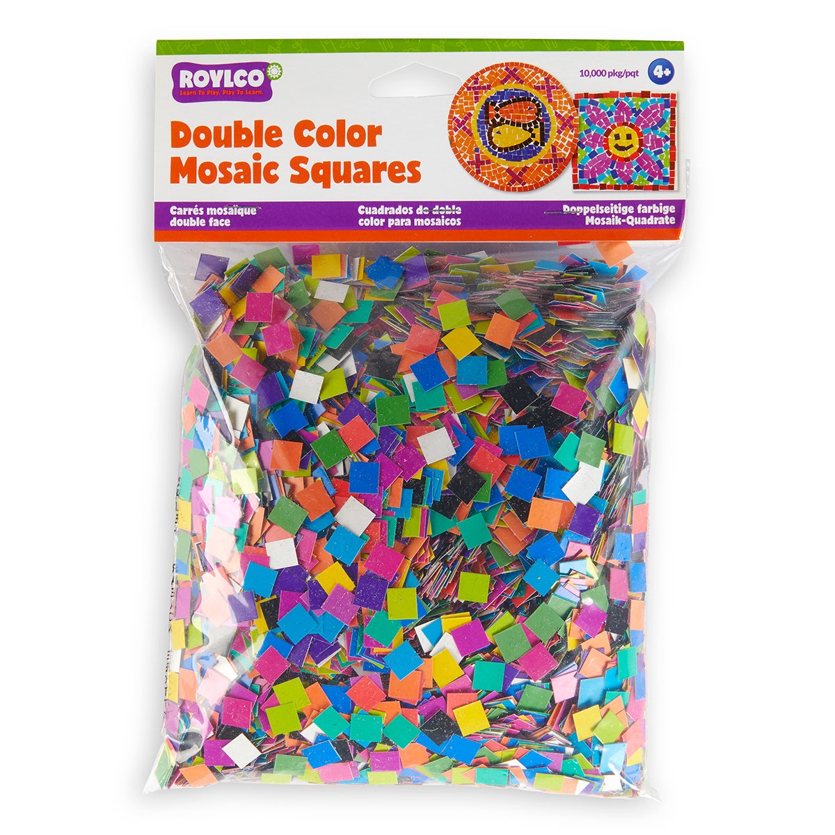 9710572-Roylco® Double Color Mosaic Squares - Pkg. of 10,000