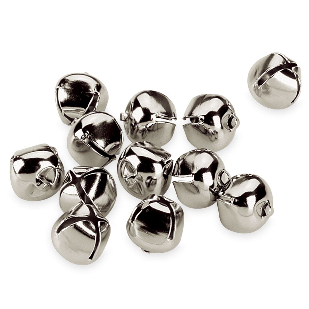 9713754-Pacon® Silver Jingle Bells - Pkg. of 72