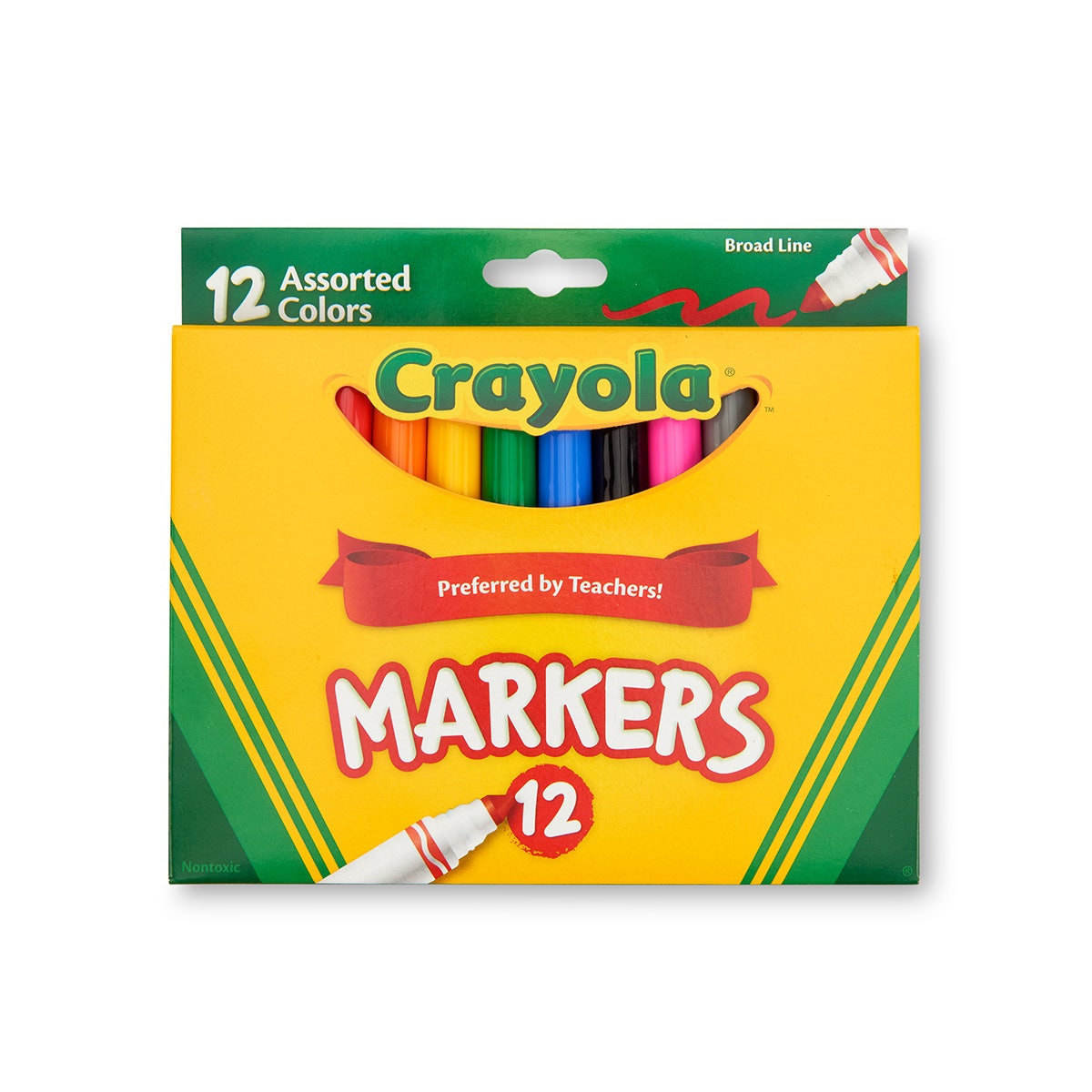 9713821-Crayola® Classic Original Conical-Tip Markers - Set of 12