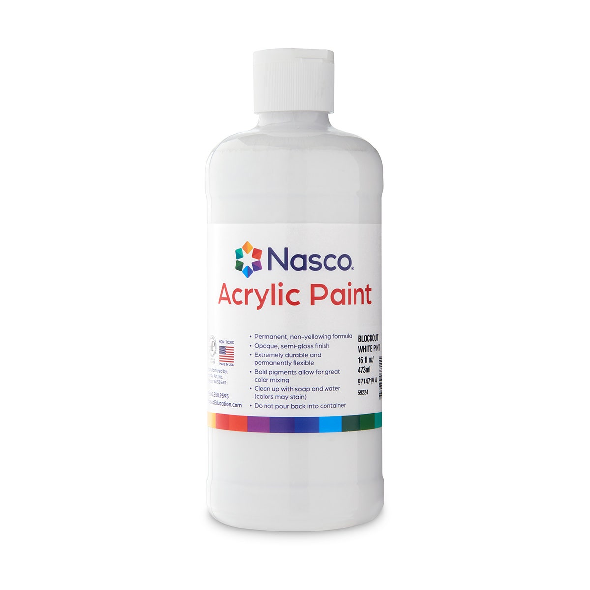 X00009714719-A-Nasco Acrylic Paint - Pint Squeeze Bottle