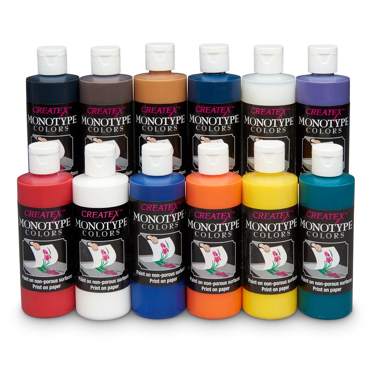 9714877-Createx™ Monotype Pro - Set of 12 - 4 oz. Bottles