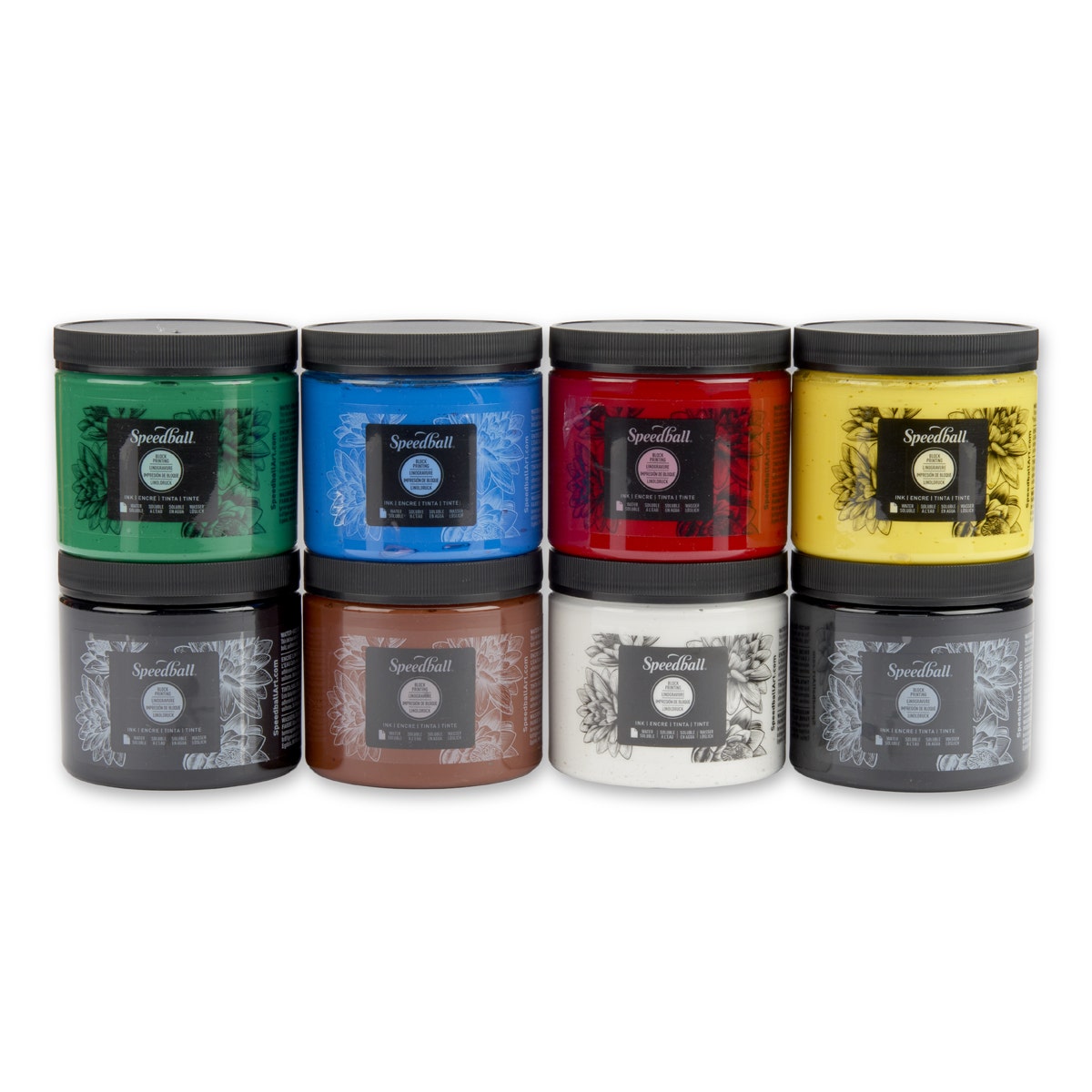X00009715249-Speedball® Water-Soluble Block Printing Ink - 8-Color Set