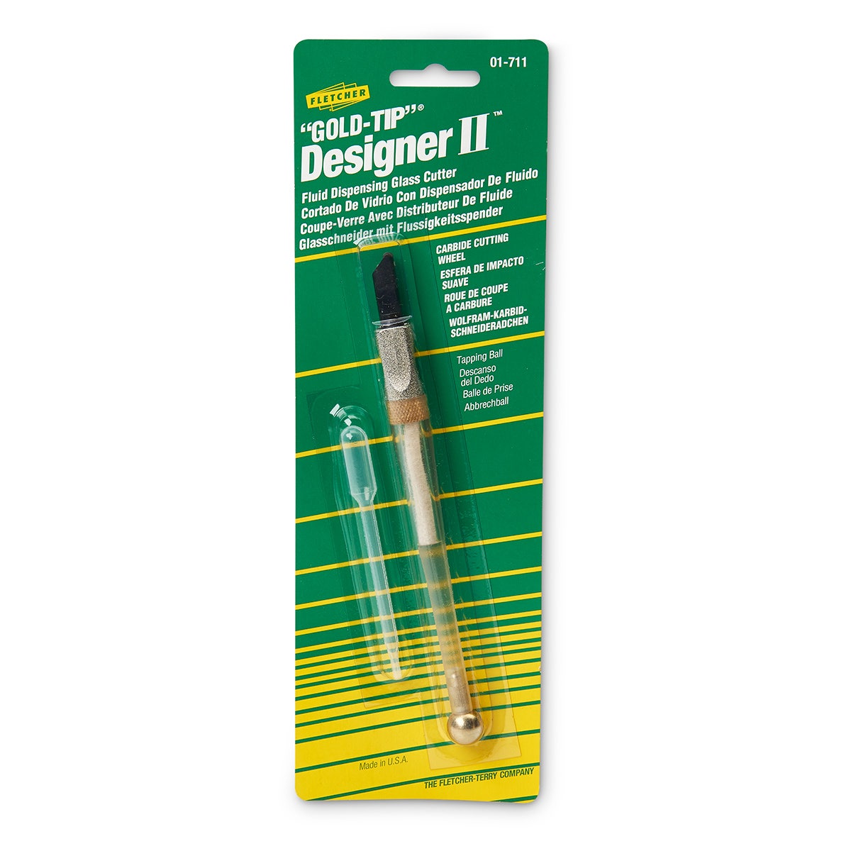 9715467-Gold Tip® Designer II™ Fluid-Dispensing Glass Cutter with Pencil Handle