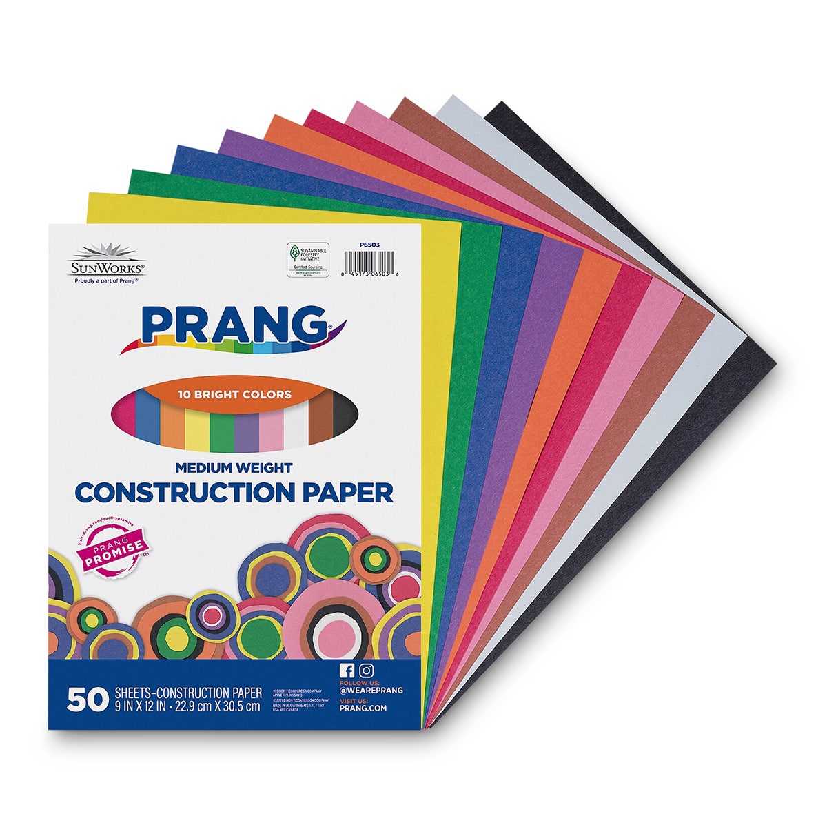 X00009715509-A-Prang® Construction Paper - 9 in. x 12 in. - 50 Sheets