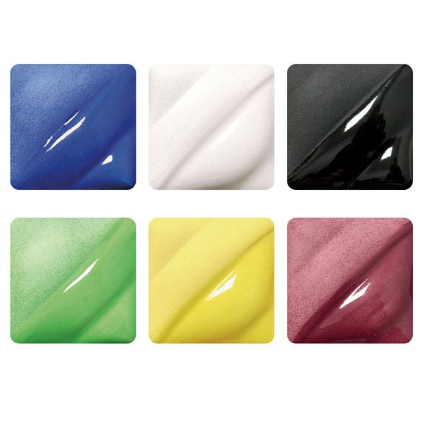 9715558-AMACO® Liquid Lead-Free Underglaze Set of 6 - 16-oz. Jars