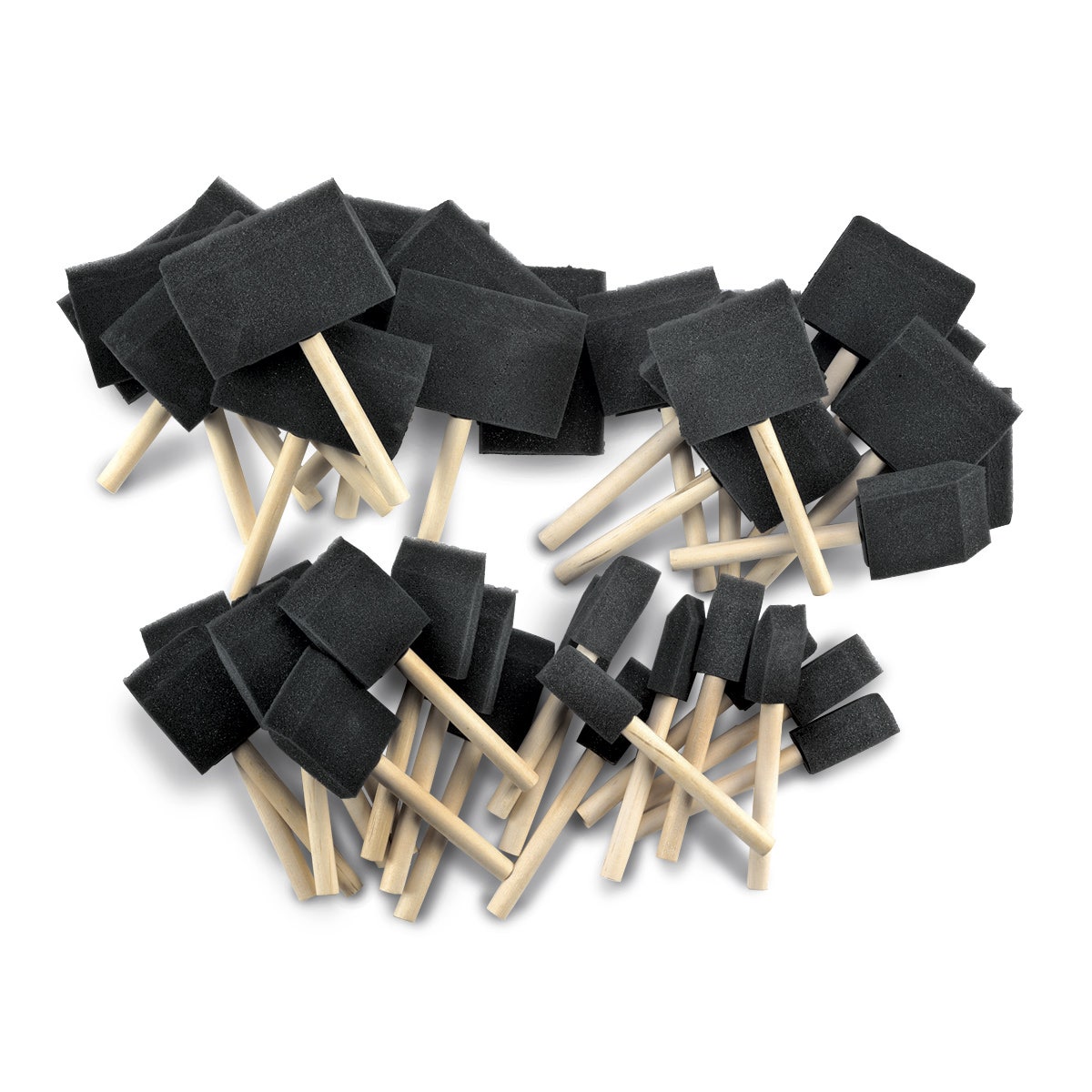 9715991-40-Piece Foam Paintbrush Assortment