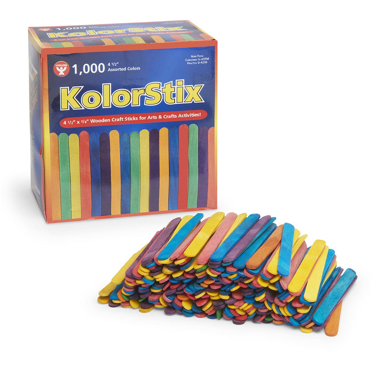 9716194-Colored Craft Sticks - Pkg. of 1,000