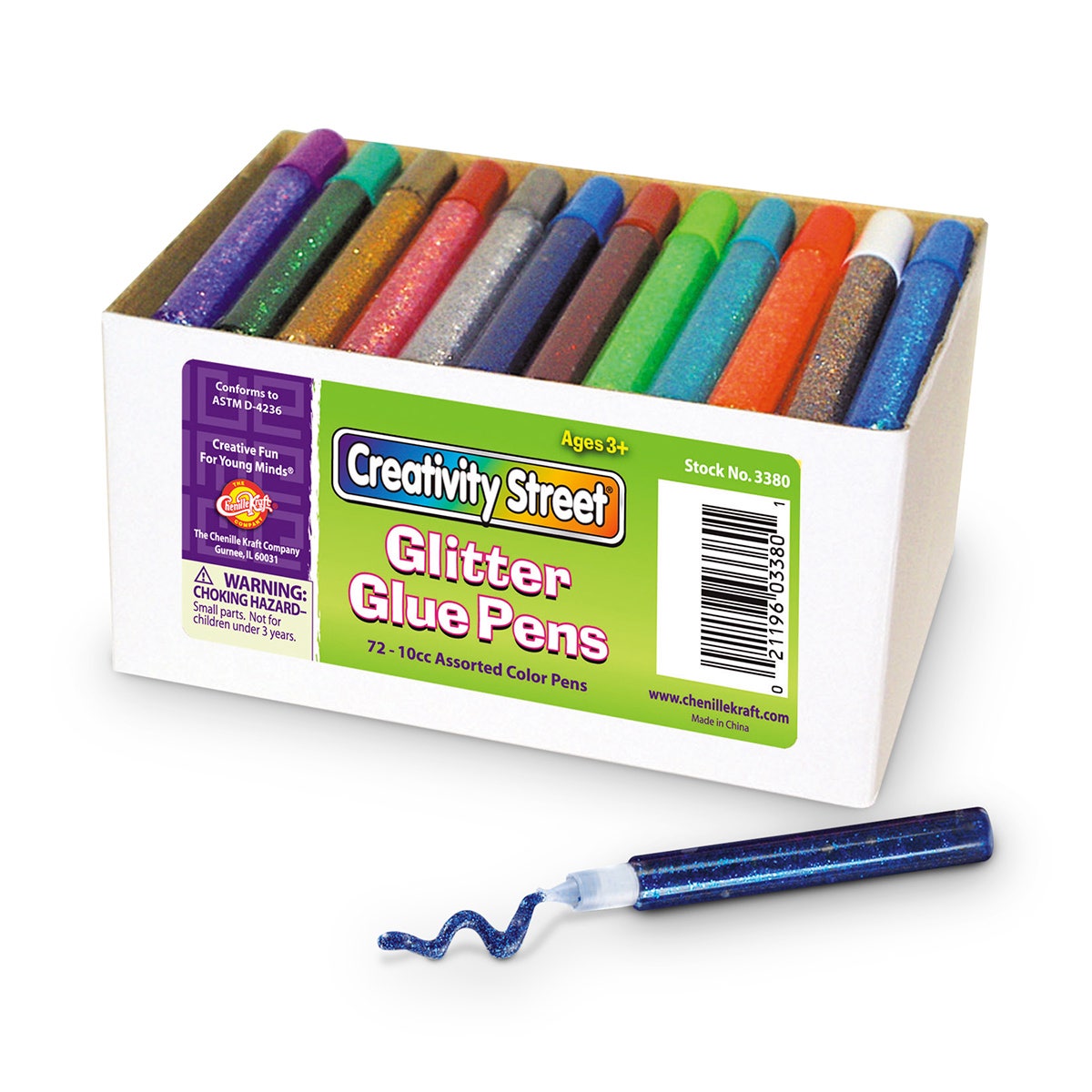9717376-Pacon® Glitter Glue Pens Classroom Pack - Box of 72