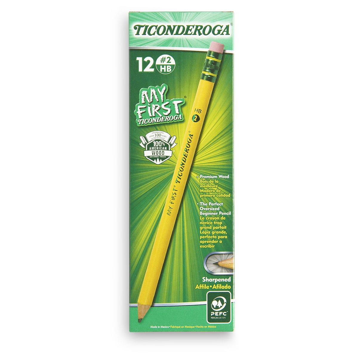 9717447-Ticonderoga® My First® Pencils No. 2 - Pack of 12