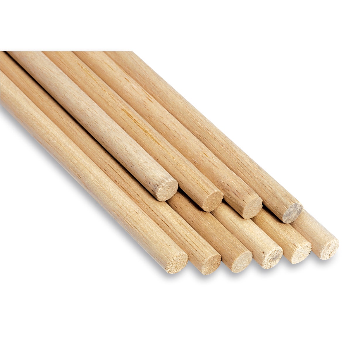 9717503-Hardwood Dowels - Pkg. of 10 - 12 in. L x 1/4 in. dia.