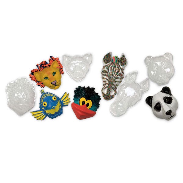 9717686-Roylco® Animal Face Forms™ - Pkg. of 5