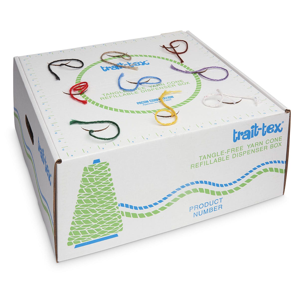 9717829-Pacon® Trait-tex® 4-Ply Double-Weight Glitter Yarn - 8-oz. Cones