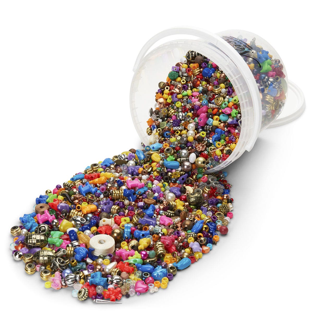 9718093-Nasco Bucket O’ Beads and Charms