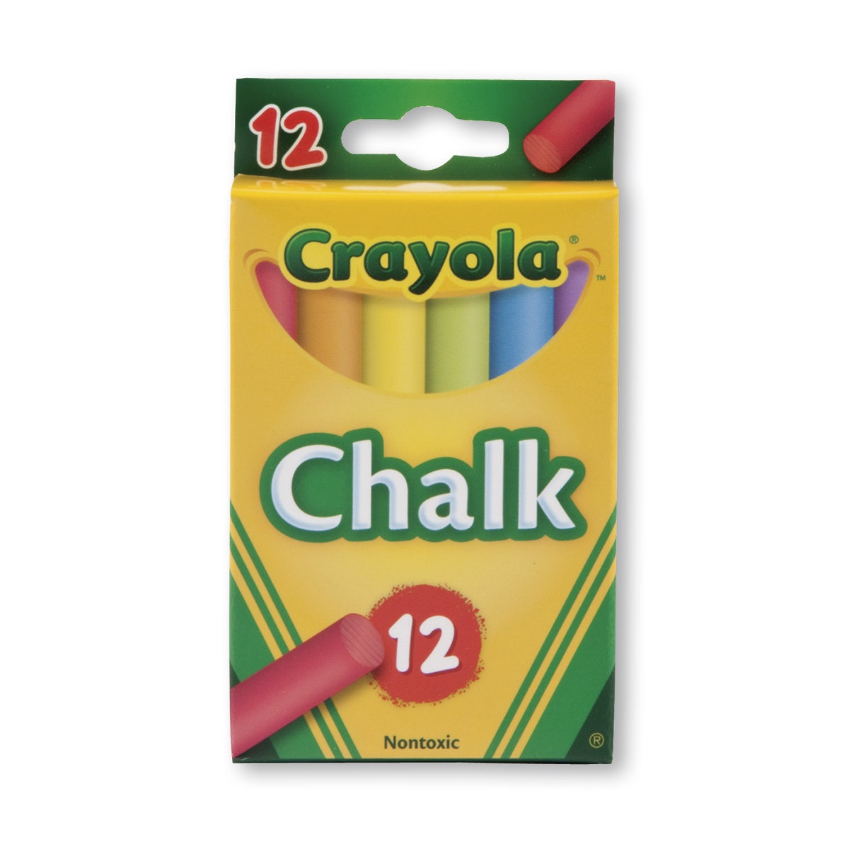9718186-Crayola® Multicolored Chalk - Box of 12