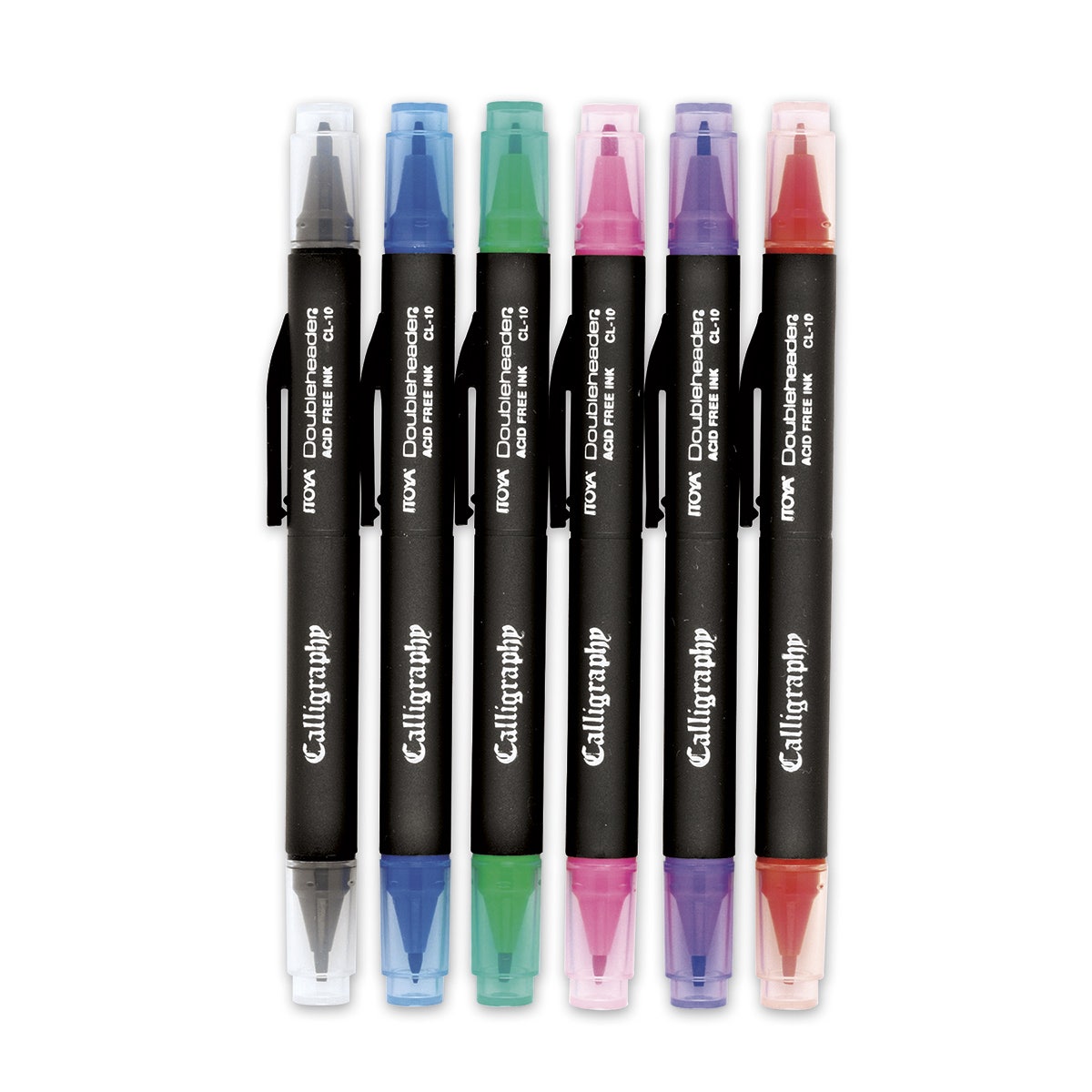 9718640-Itoya® Doubleheader® Calligraphy Markers - Set of 6