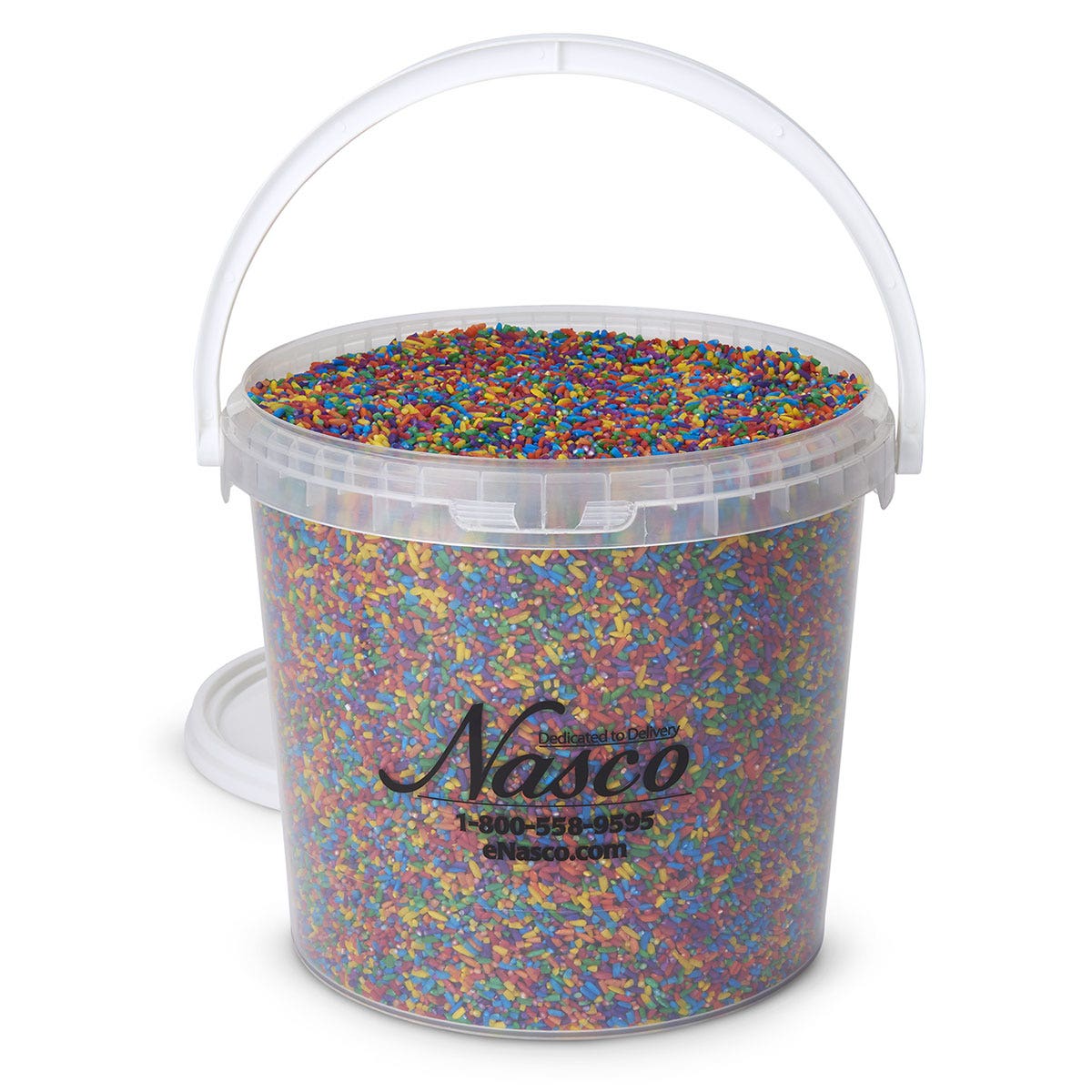 9718691-Bucket of Colored Rice