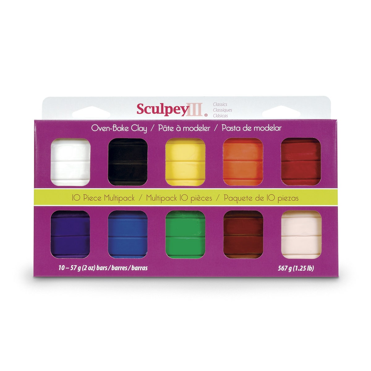X00009719130-Sculpey III® Polymer Clay 10-Piece Multi-Pack