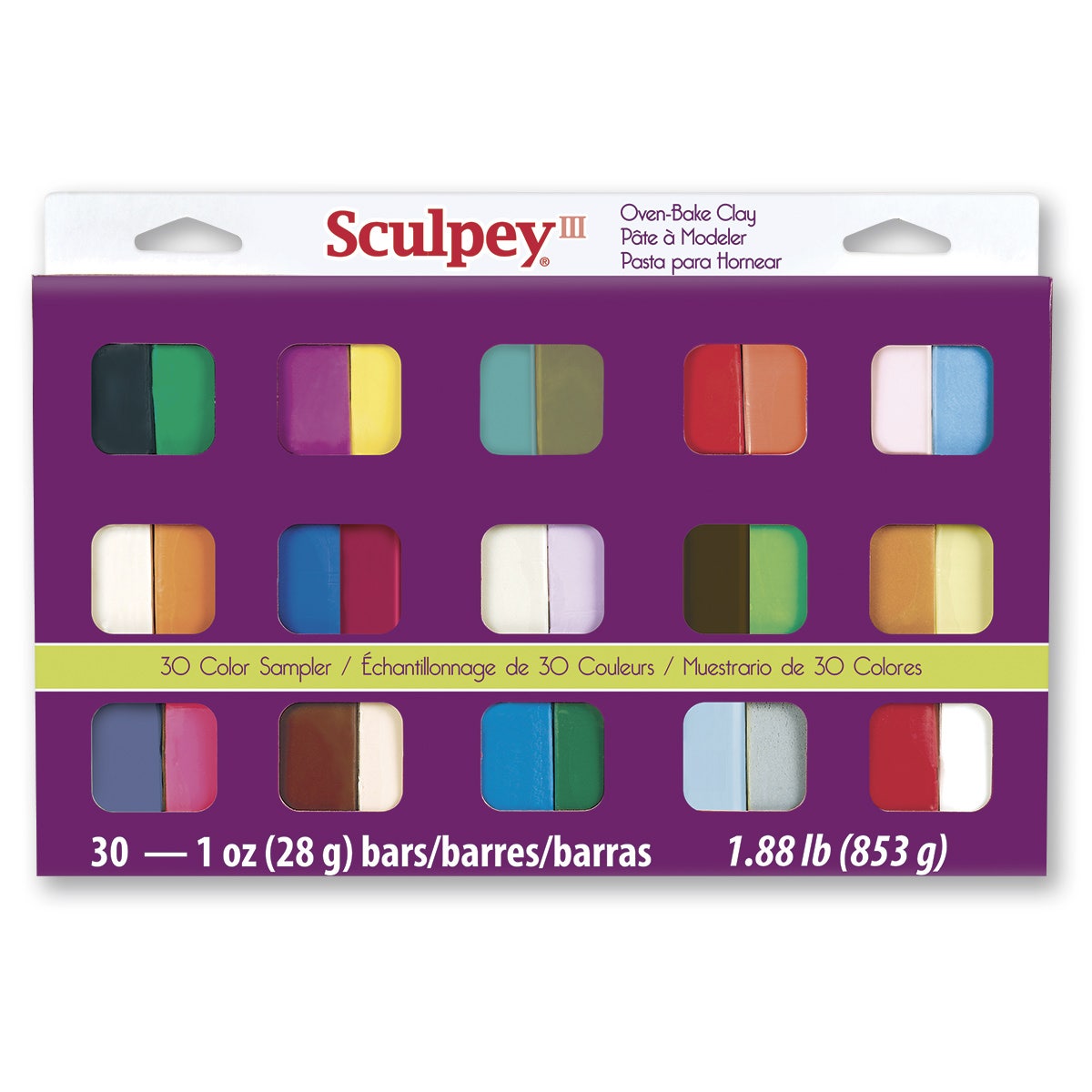 9719131-Sculpey III® Sampler Pack - 1-oz. Bars
