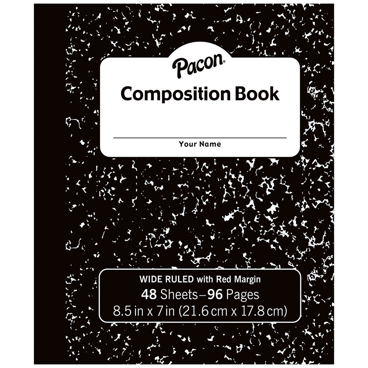 X00009720336-Composition Book 48 Sheets - 8-1/2 in. x 7 in.