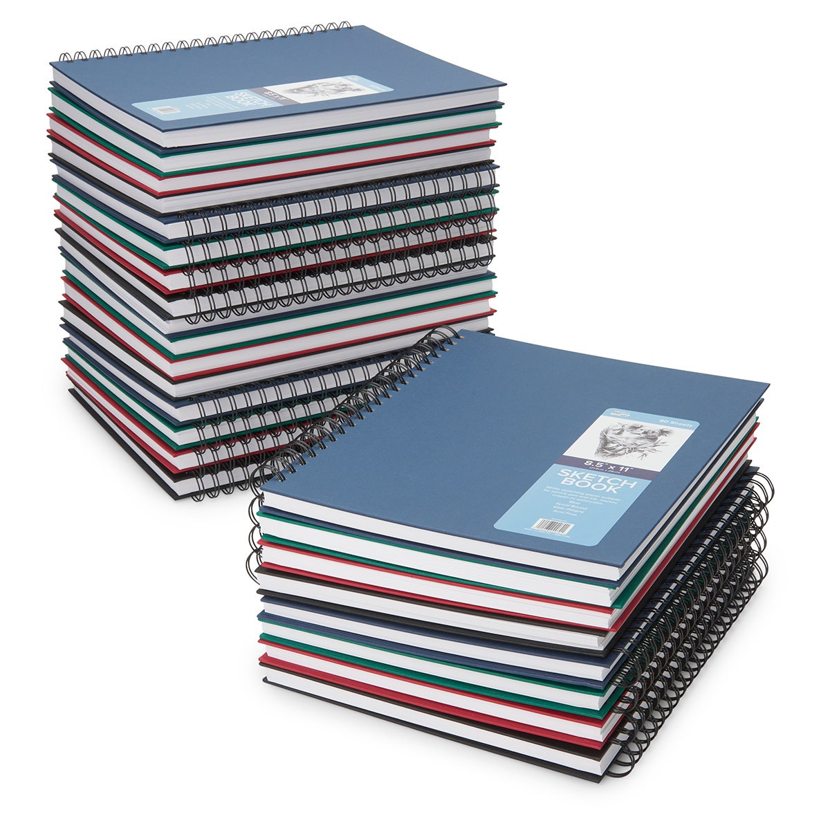 9720393-Nasco Sketchbook Assortment - 80 Sheets - 65 lb.