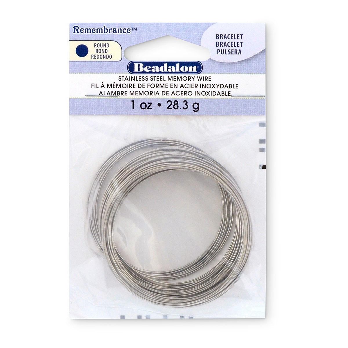 9721279-Remembrance™ Bracelet Memory Wire - 1-oz. Pkg.