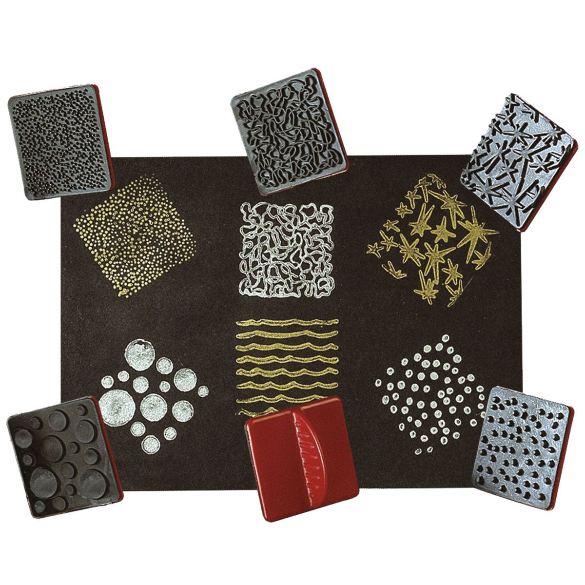 9721499-Paint Effects Stamps - Set of 6