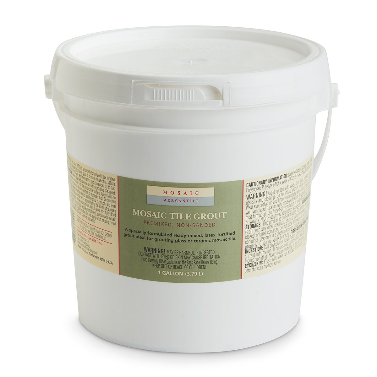 9721945-Mosaic Pre-Mixed Latex Tile Grout (Sandless) - Gallon - White