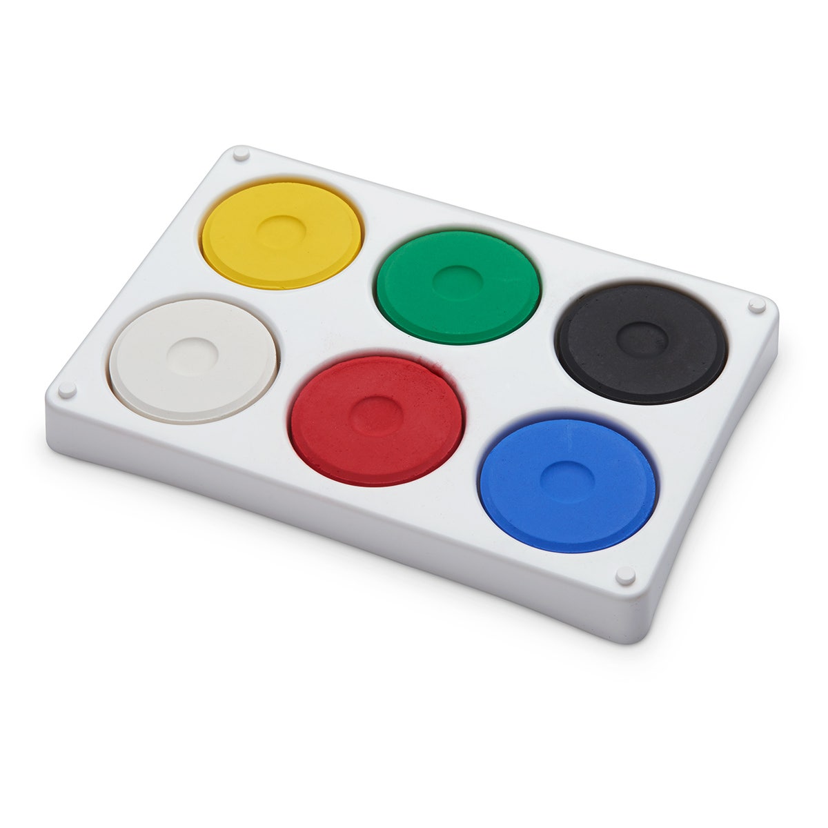 9722162-Nasco Tempera Blocks with Palette - 6 Colors