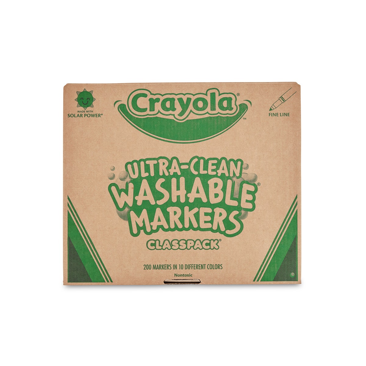 9722281-Crayola® Ultra-Clean Washable® 10-Color Fine-Tip Marker Classpack®